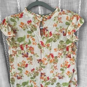 Rose & Olive Floral Blouse - Multicolor